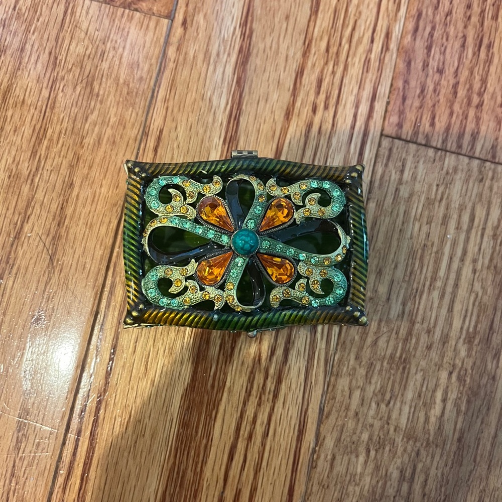 Vintage Ciel jeweled trinket box - Picture 5 of 12